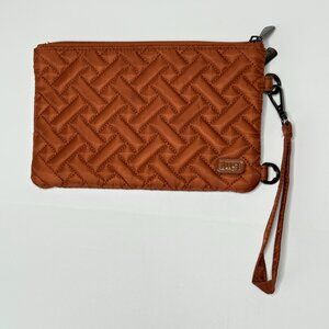 Lug Peekaboo Wristlet Wallet Burnt Orange Brown Copper Travel Short Strap Only
